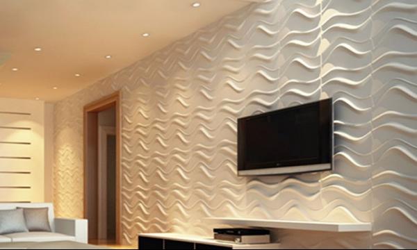 	Painel decorativo 3D
Dimensão: 500 x 500 mm	
Instalação: Adesivo de contato		
Acabamento: Branco laqueado	    						  	
					  	